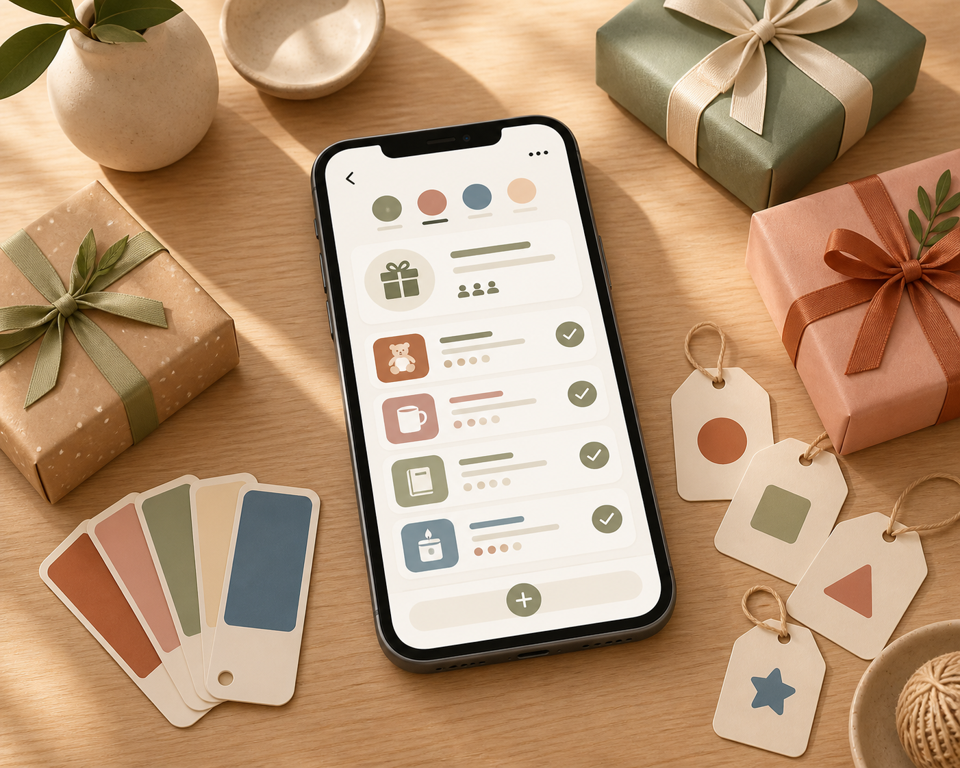 Tenir une note partagée pour les cadeaux
