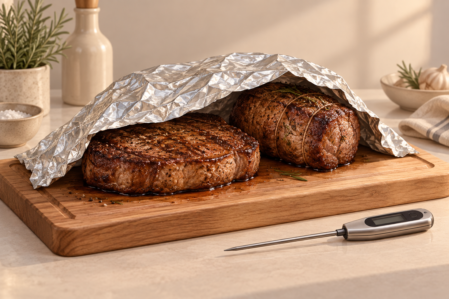 Let Meat Rest Before Slicing